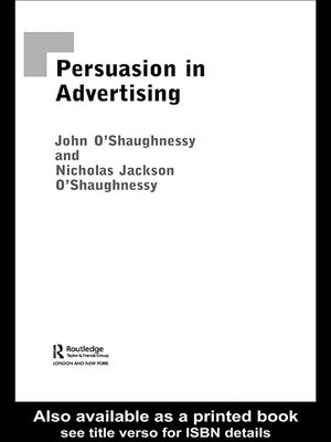 cover image of Persuasion in Advertising